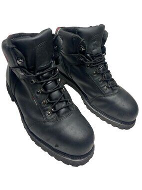 Red Wing Size 13 steel toe waterproof leather work boots black 2413-11